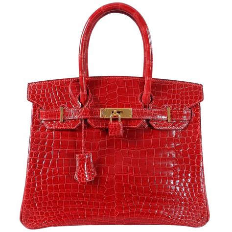 red hermes handbag
